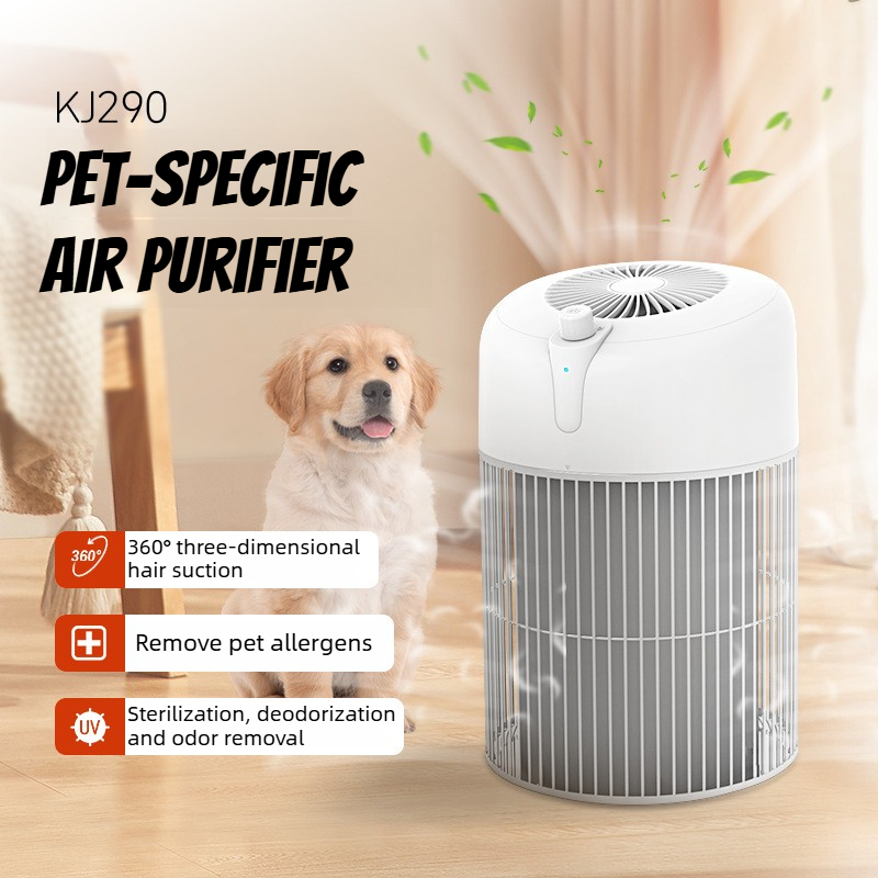 Air Purifier Hepa - ペット用空気清浄機、猫の毛、フケ、臭い、ほこり用のHEPAフィルター、静音360度 ° エアインテーク大型ルームエアクリーナーは最大3000平方フィートをカバーします