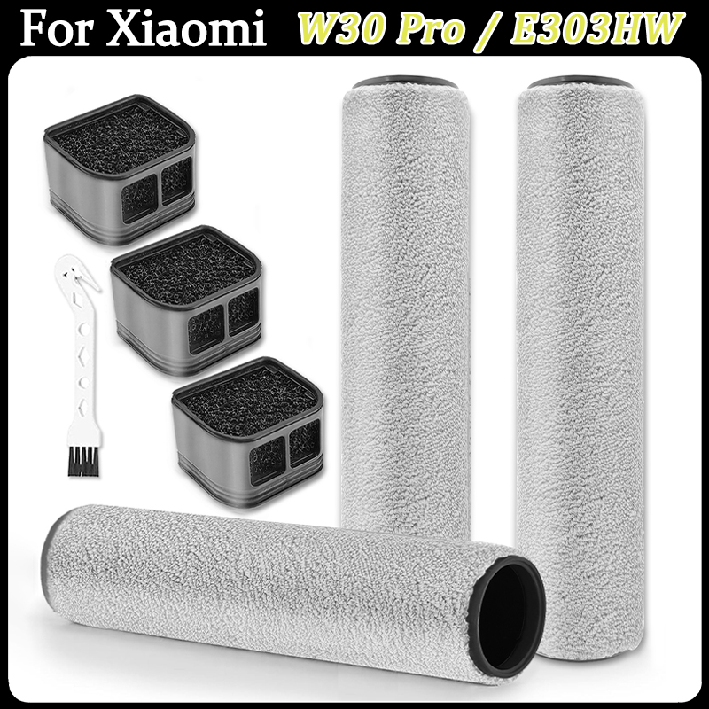 Air Purifier Hepa - Xiaomi Truclean W30 Pro/E303HW ウェットドライ掃除機ロボットアクセサリーメインローラーブラシ HEPA