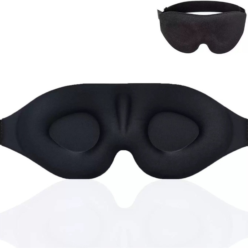 3D立体形状記憶フォーム睡眠マスク 男女兼用 溝型設計 遮光 - Sleep Eye Mask 3D のレビューと価格
