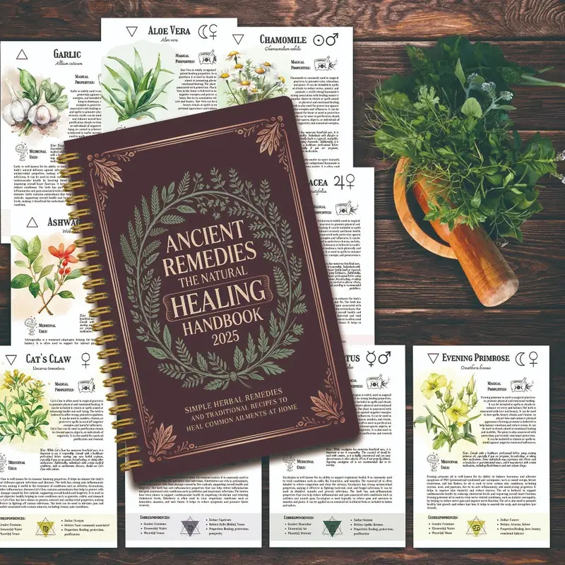 家族の健康のための古代の治療法を記した自然療法ハンドブック  - Health & Wellness Photos のレビューと価格
