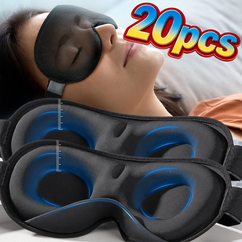 重みのある睡眠用アイマスク 3D立体型遮光アイマスク 調節可 - Sleep Eye Mask 3D のレビューと価格