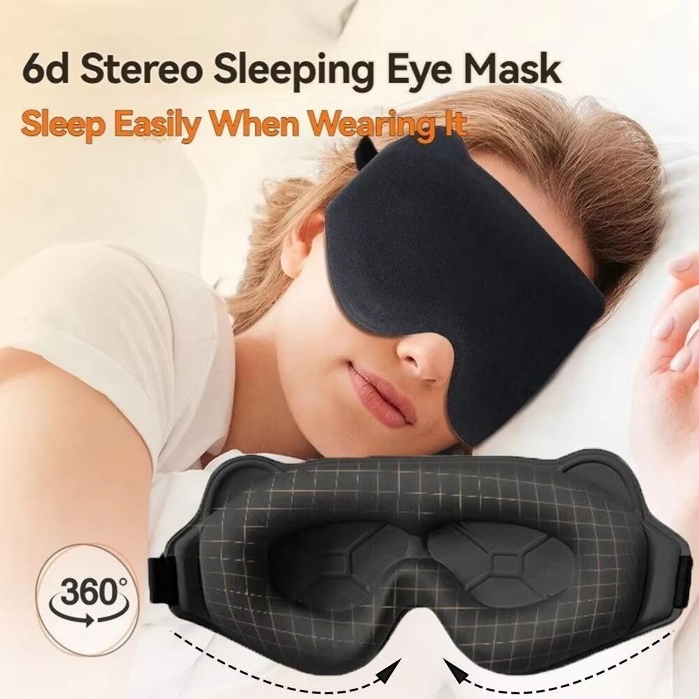 新しい 3D スリープアイマスク立体視男性用と女性用遮光スリ - Sleep Eye Mask 3D のレビューと価格