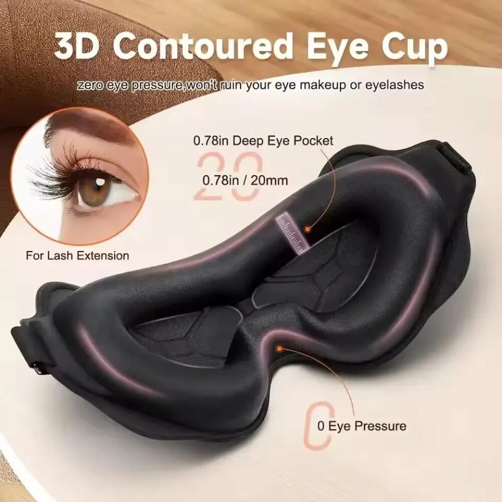 新しい 3D スリープアイマスク立体視男性用と女性用遮光スリ - Sleep Eye Mask 3D のレビューと価格