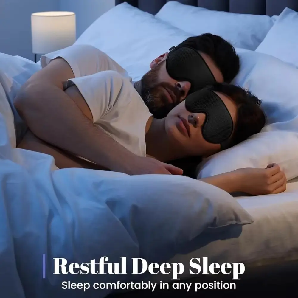 睡眠用遮光アイマスク - 3D通気性ソフト快適アイマスク - - Sleep Eye Mask 3D のレビューと価格