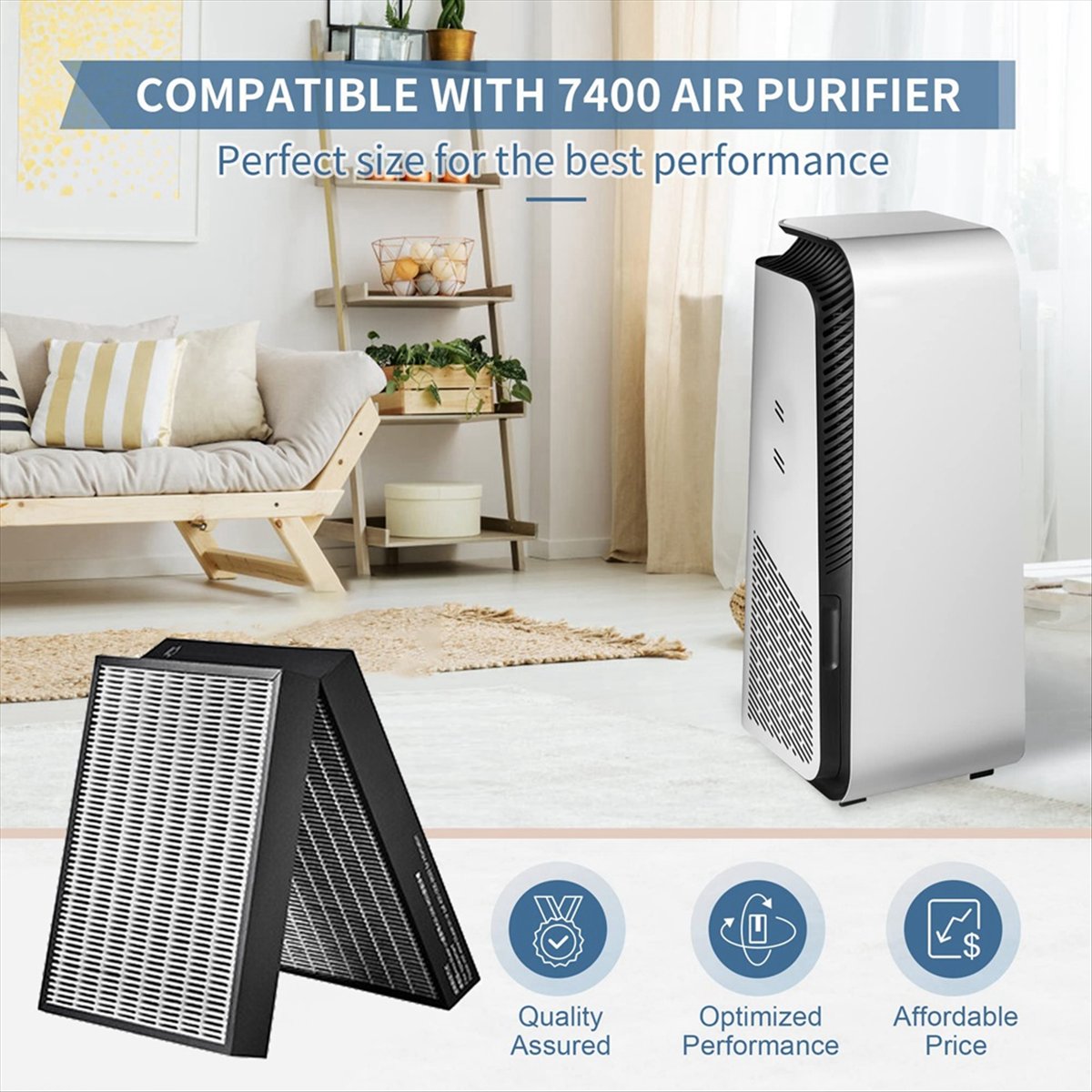 7400 空気清浄機フィルター交換用 7410I、7440I - Air Purifier Hepa のレビューと価格