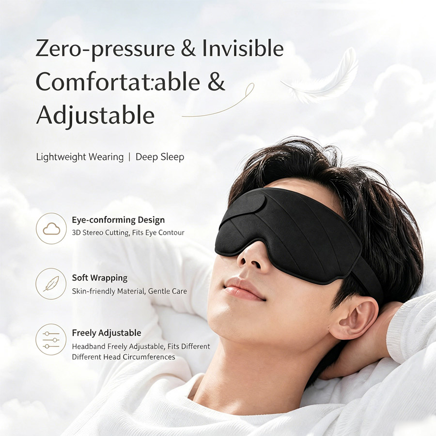 3/1 個 3D 輪郭形状睡眠マスク メモリーリバウンド ノ - Sleep Eye Mask 3D のレビューと価格