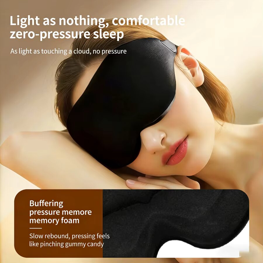 3個入り 3Dメモリーフォーム アイマスク ソフト遮光 睡眠 - Sleep Eye Mask 3D のレビューと価格
