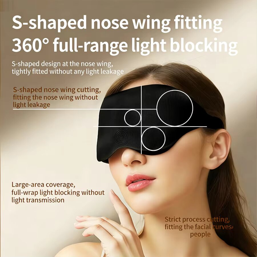 3個入り 3Dメモリーフォーム アイマスク ソフト遮光 睡眠 - Sleep Eye Mask 3D のレビューと価格