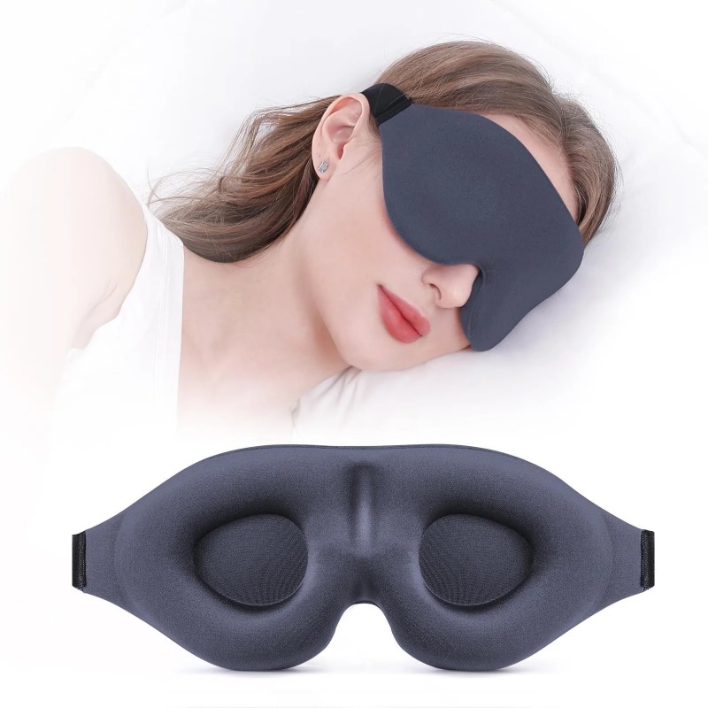 3Dステレオ睡眠マスク 通気性のある低反発フォーム ソフトで - Sleep Eye Mask 3D のレビューと価格