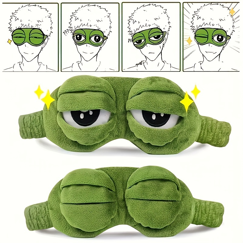 睡眠用アイマスク 3D かわいいカエル型 面白いぬいぐるみ  - Sleep Eye Mask 3D のレビューと価格