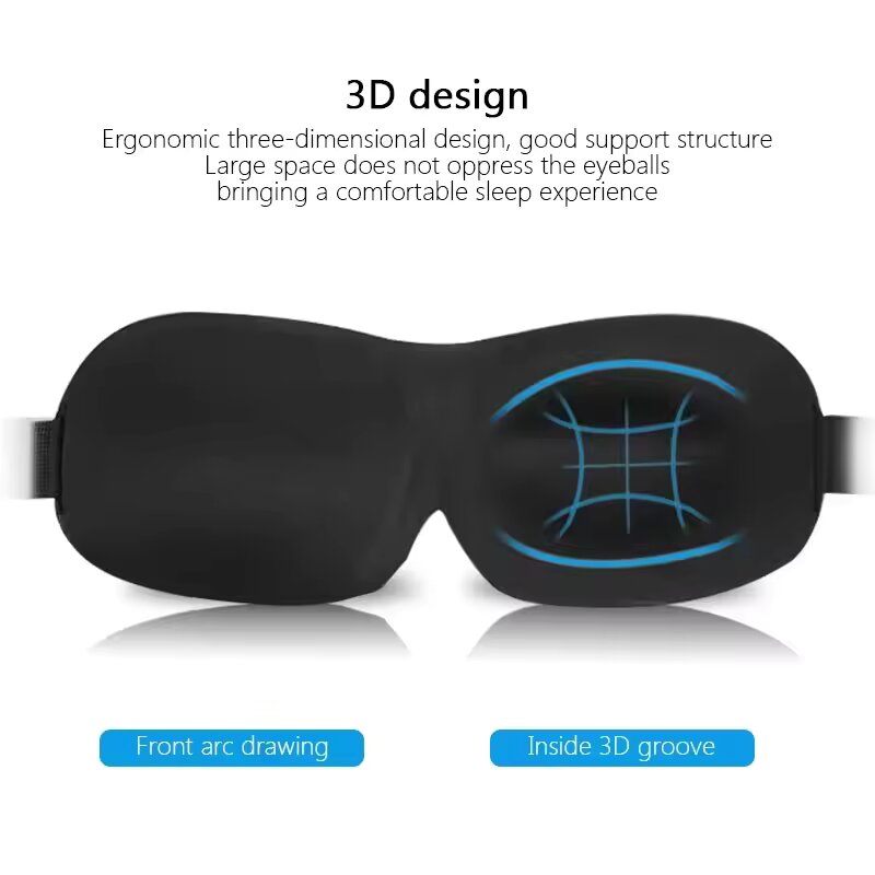 睡眠用アイマスク 3D立体型カップ 目隠し 凹型成形 夜間睡 - Sleep Eye Mask 3D のレビューと価格