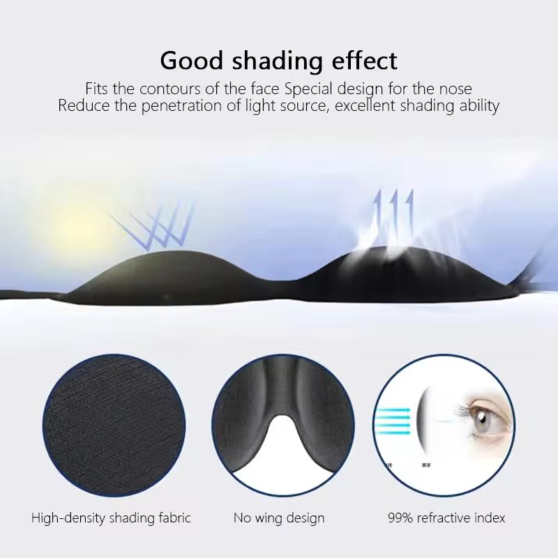 睡眠用アイマスク 3D立体型カップ 目隠し 凹型成形 夜間睡 - Sleep Eye Mask 3D のレビューと価格