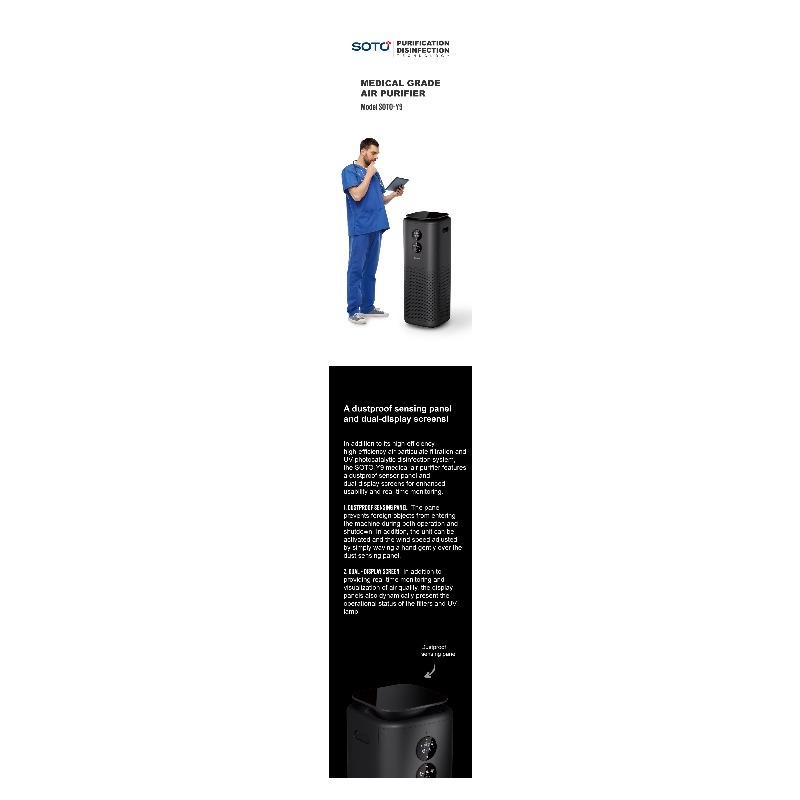 SOTO Y9 H13 HEPA電気プラスチック空気清浄機活 - Air Purifier Hepa のレビューと価格