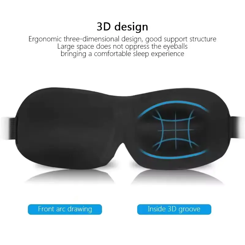 睡眠用アイマスク 3D立体カップ型 盲眼パッド 凹型モールド - Sleep Eye Mask 3D のレビューと価格