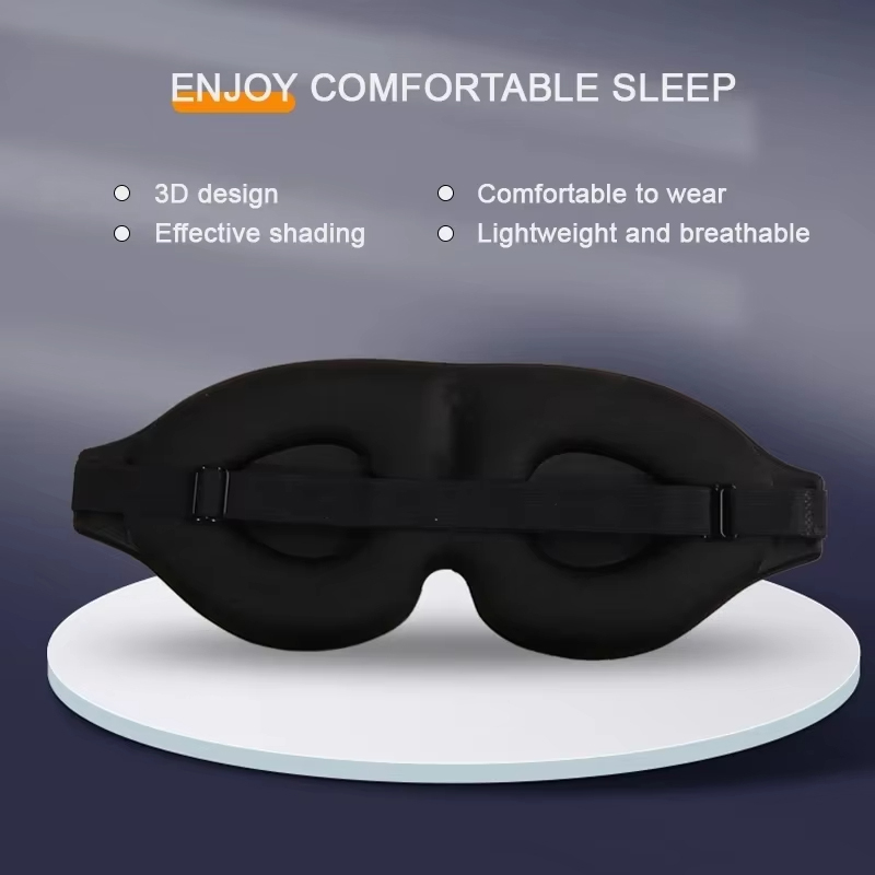3Dメモリーフォーム睡眠マスク、光遮断アイシェード、携帯用ソ - Sleep Eye Mask 3D のレビューと価格